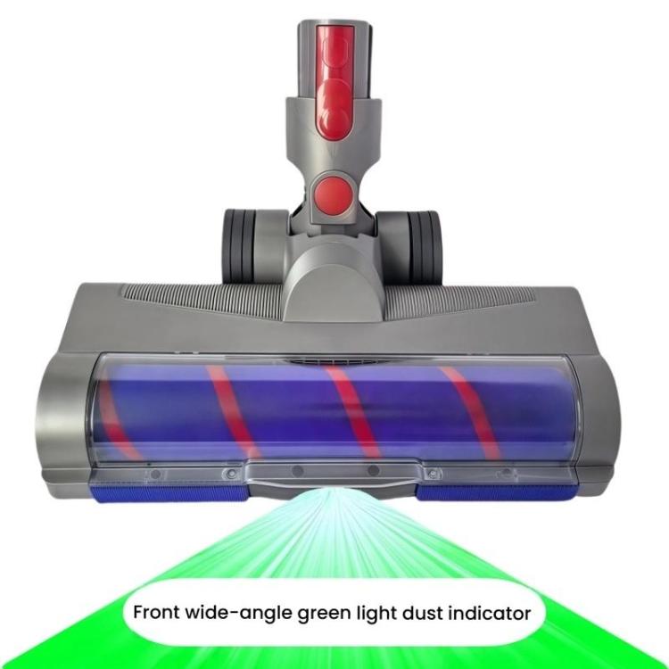 Direct-Drive Brush Head For Dyson V7 V8 V10 V11 V15 Vacuum with Wide-Angle Green LED Light for Dust Revealing