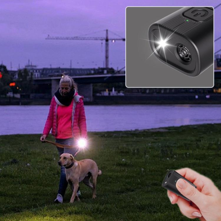 Mini Outdoor High-power Long-distance Training Ultrasonic Dog Repeller - Black