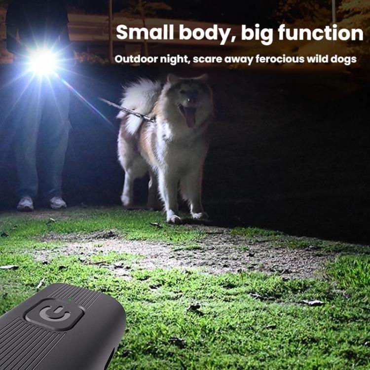 Mini Outdoor High-power Long-distance Training Ultrasonic Dog Repeller - Black