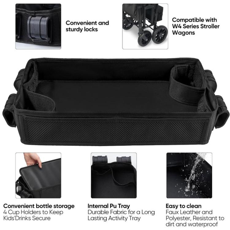 For Wonderfold W4 L Baby Stroller Tray Four Wheeled Wagon Meal Tray