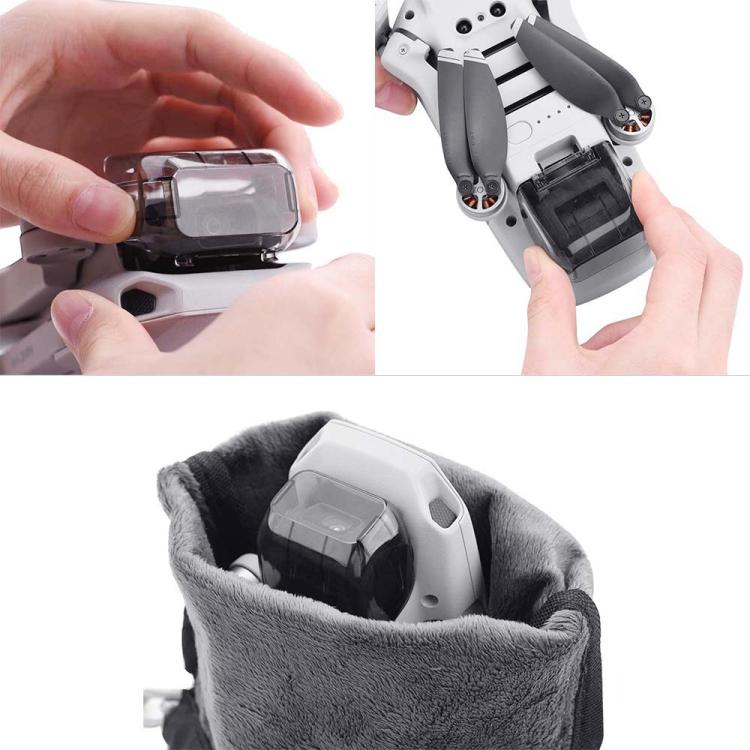 For DJI Mavic Mini / Mini 2 / Mini SE / Mini 4K BRDRC Lens Dust Protection Cover - Gray