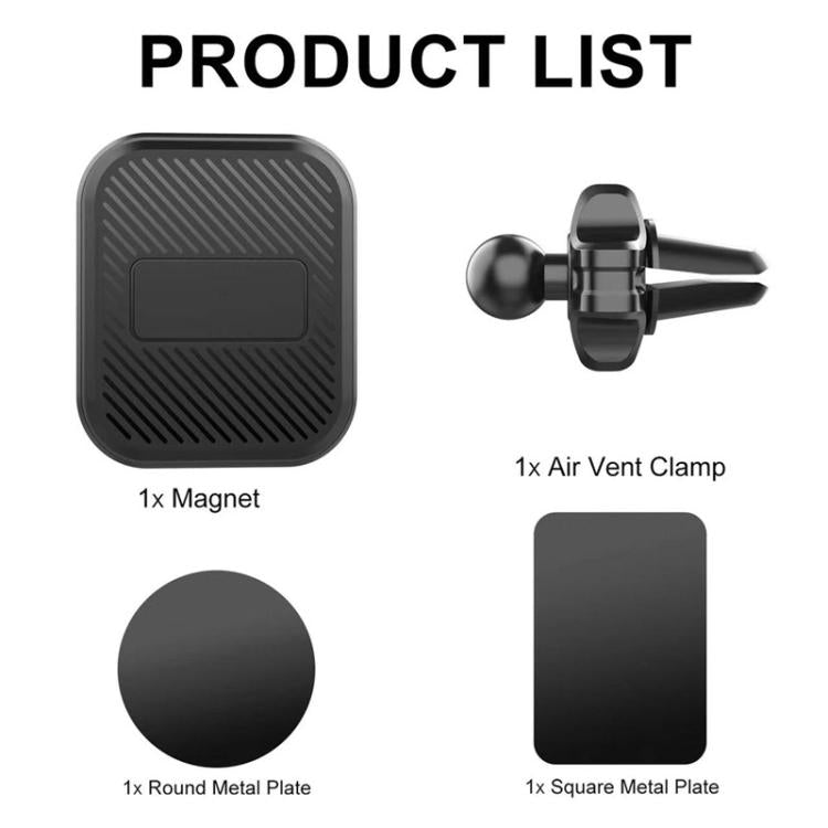 ML-172 Car Air Vent Clip-On Magnetic Phone Mount Universal Phone Navigation Holder