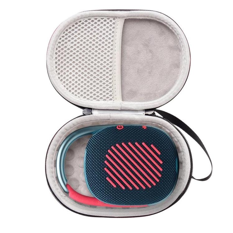 For JBL Clip 5 Bluetooth Speaker Protective Case Shockproof Portable Storage Pouch - Black