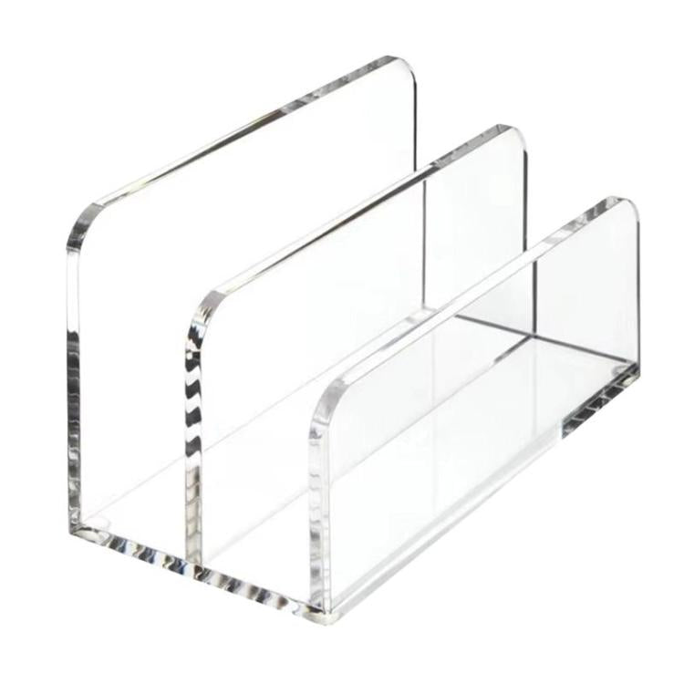 Acrylic Desk Organizer Box File Rack, Spec: Single