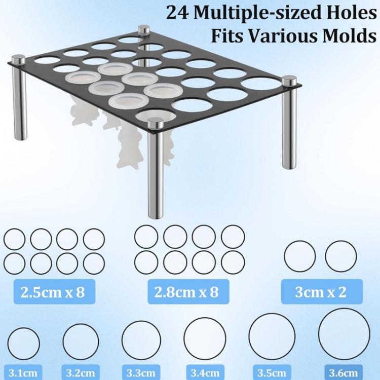 YX201 24-Hole Chess Mold Stand