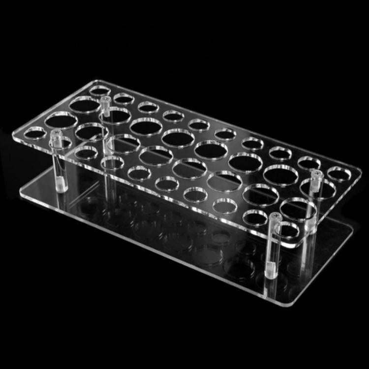 YX202 36-Hole Transparent Acrylic Lipstick Display Stand Perfume Makeup Brush Storage Rack