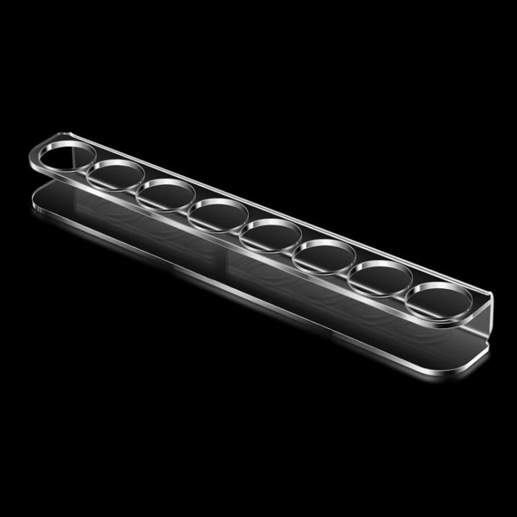 8-Hole Acrylic Small Bottle Stand Rack, Spec: Single
