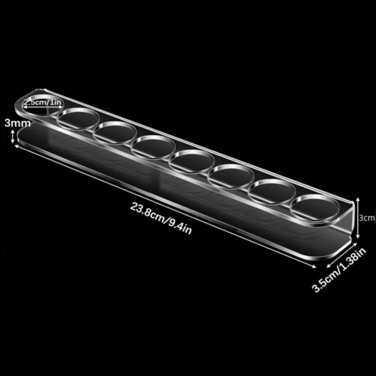 8-Hole Acrylic Small Bottle Stand Rack, Spec: Double