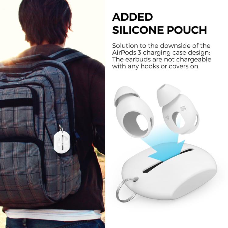 For AirPods 3 AhaStyle PT66-3 3pairs S+M+L Earphone Silicone Acoustic Earplugs