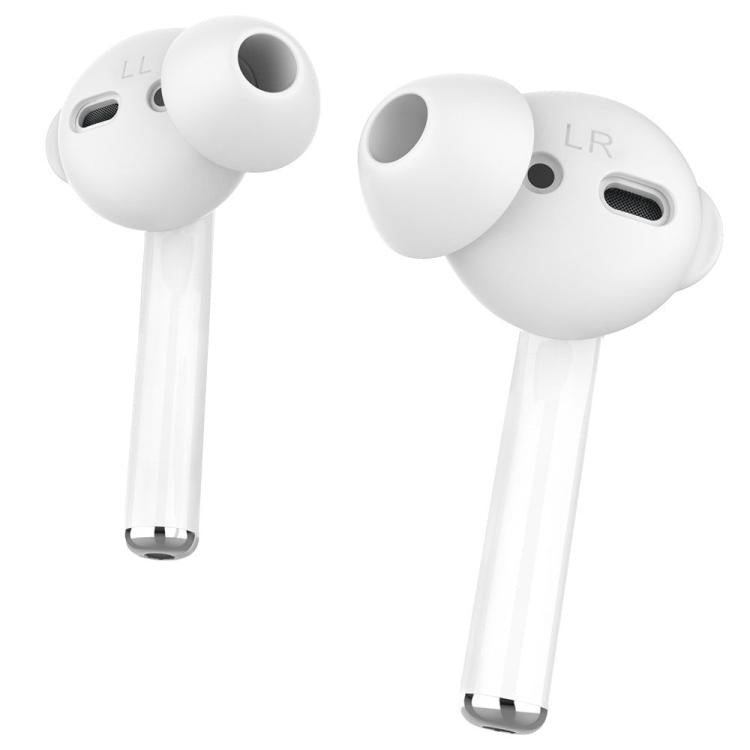For AirPods 1 / 2 AhaStyle PT66 3pairs Silicone In-Ear Soundproof Ear Case, Color: Small Light Blue