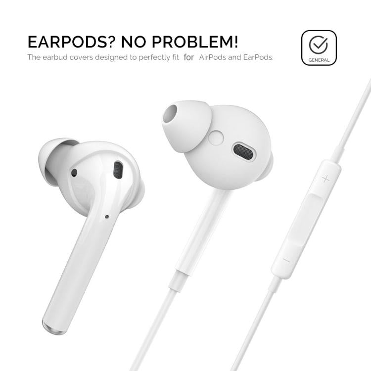 For AirPods 1 / 2 AhaStyle PT66 3pairs Silicone In-Ear Soundproof Ear Case, Color: Large Light Blue