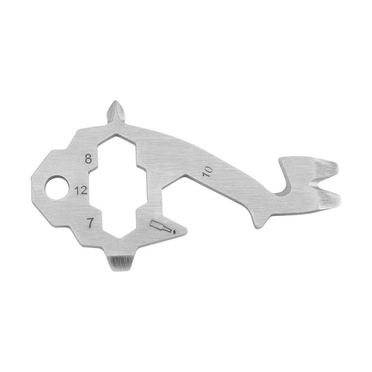 Giraffe Shape Outdoor Wrench Bottle Opener Screw Tool Stainless Steel Multi-Tool Card