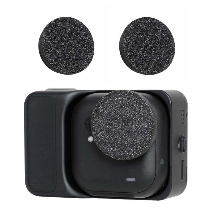 For Insta360 GO Ultra 2pcs Lens Cap Scratch-Resistant Plastic Cover - Black