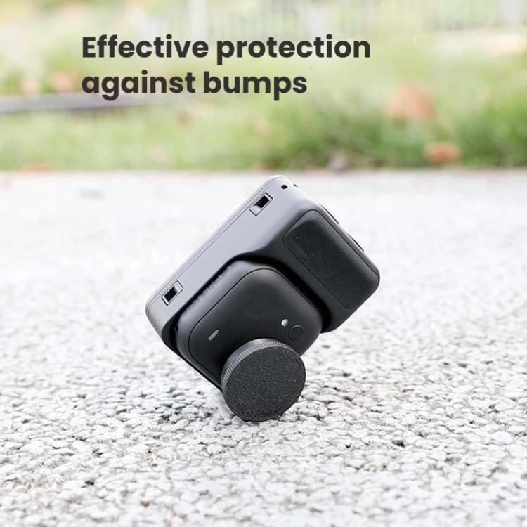 For Insta360 GO Ultra 2pcs Lens Cap Scratch-Resistant Plastic Cover - Black