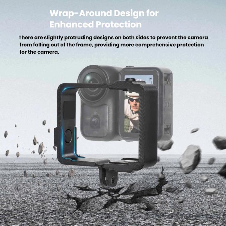 For DJI Osmo Nano Camera Plastic Cage Extended Protective Frame - Black