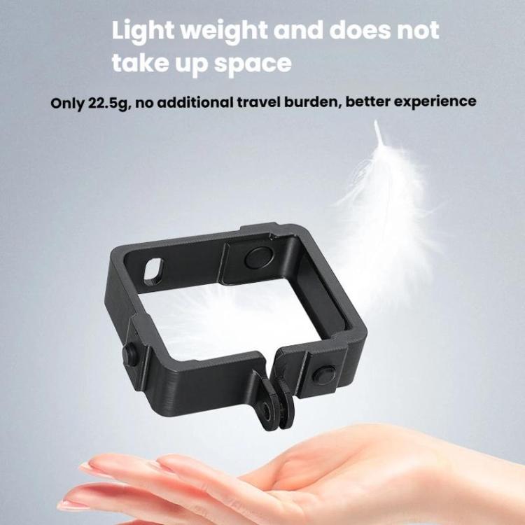 For DJI Osmo Nano Camera Plastic Cage Extended Protective Frame - Black