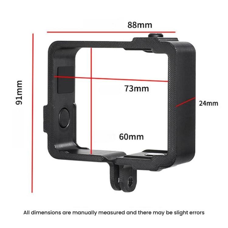 For DJI Osmo Nano Camera Plastic Cage Extended Protective Frame - Black
