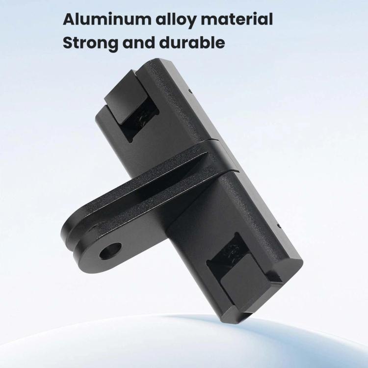 For Insta360 GO Ultra Magnetic Quick-Release Adapter Mount Aluminum Alloy Expandable Accessory - Black