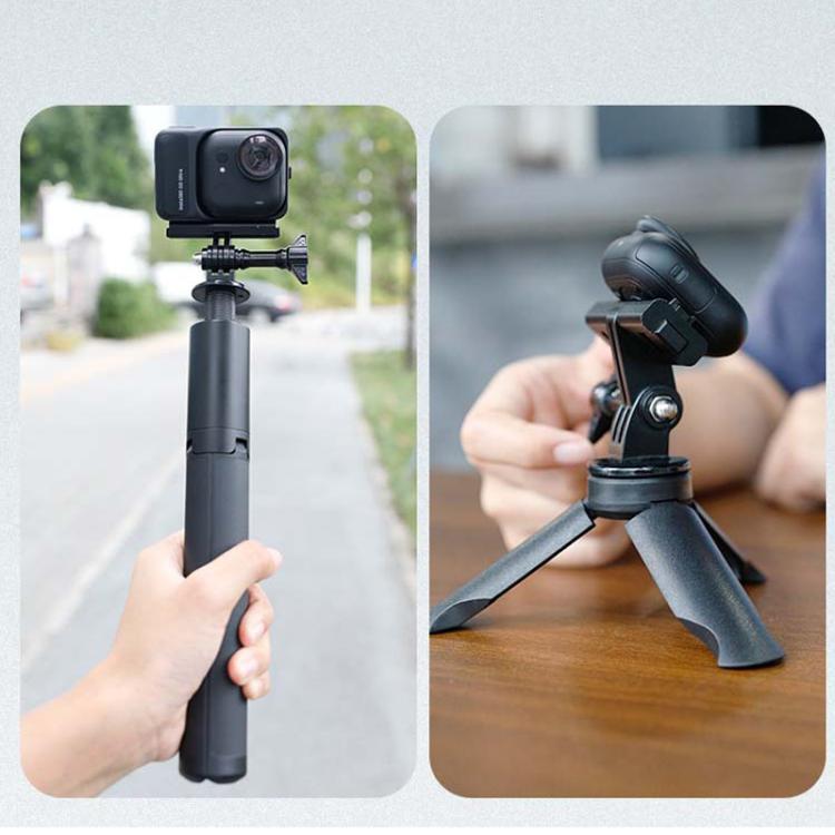 For Insta360 GO Ultra Magnetic Quick-Release Adapter Mount Aluminum Alloy Expandable Accessory - Black