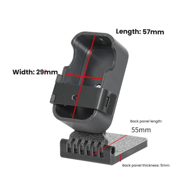 For DJI Osmo Nano Camera Magnetic Backplate Desktop Stand Vertical Holder - Black