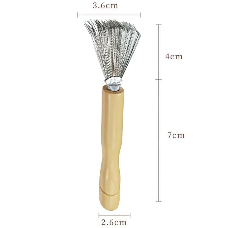 2pcs Stainless Steel Comb Cleaning Brush Air Cushion Comb Hair Removal Small Brush