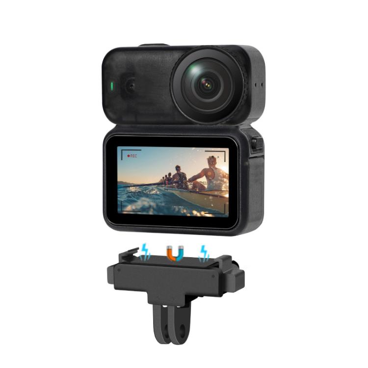 For DJI Osmo Nano Magnetic Quick-Release Adapter Base With 2-Claw & 1/4-Inch Screw Hole - Black