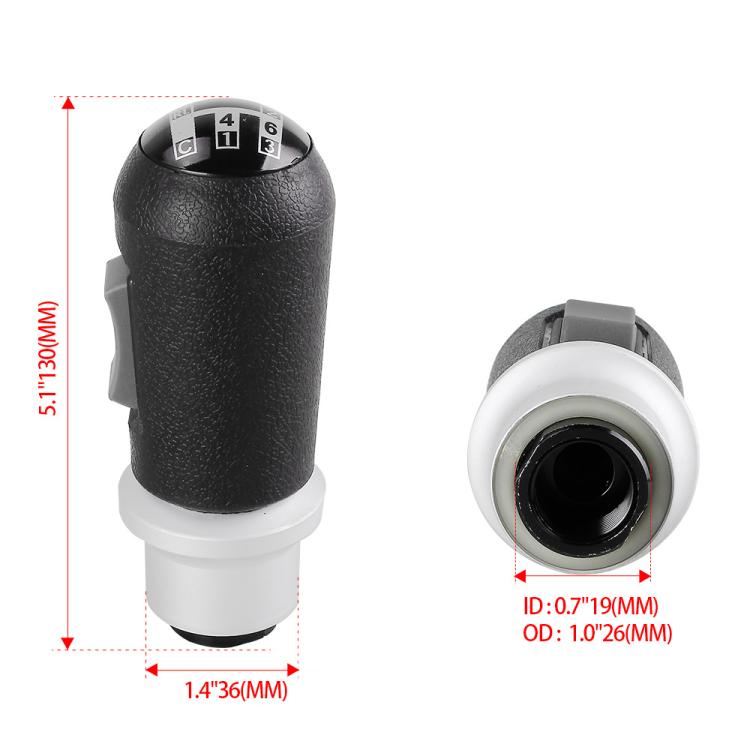 Truck Shifter Knob 1377386 For Scania 3 / 4 Series - Black
