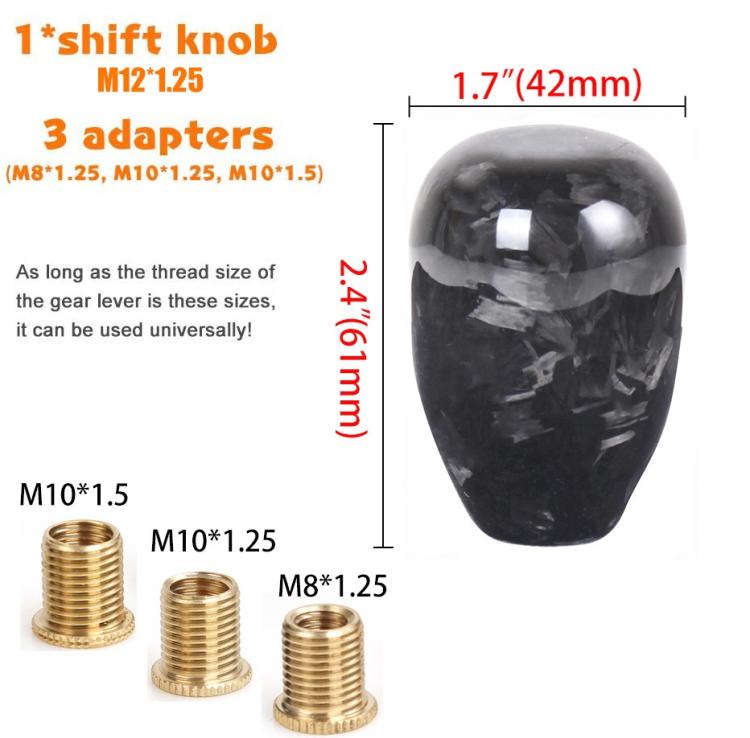 Automotive Forged Carbon Fiber Short Shift Knob - SFN092