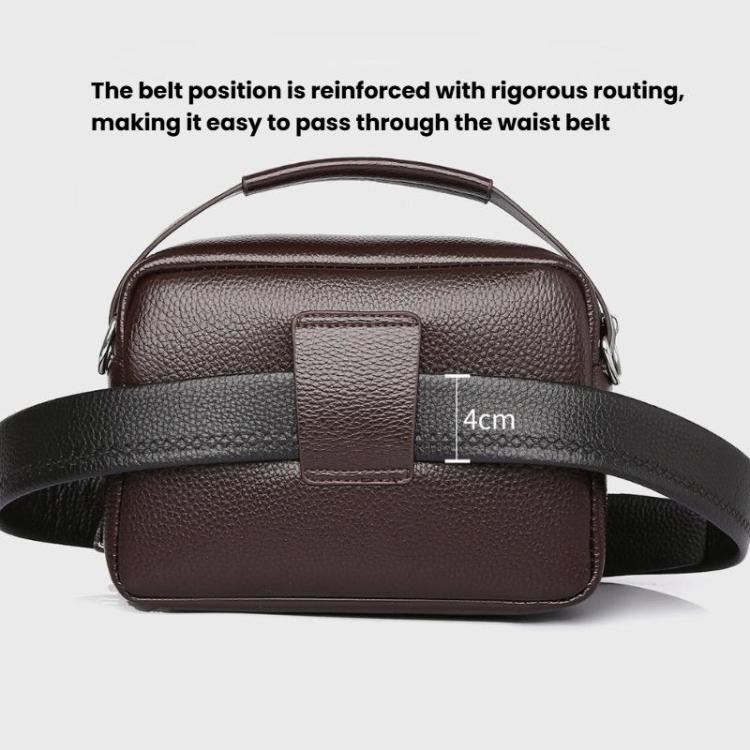WEIXIER D894 Men Multi-Functional Waterproof Crossbody Bag Minimalist Portable Shoulder Bag - Brown