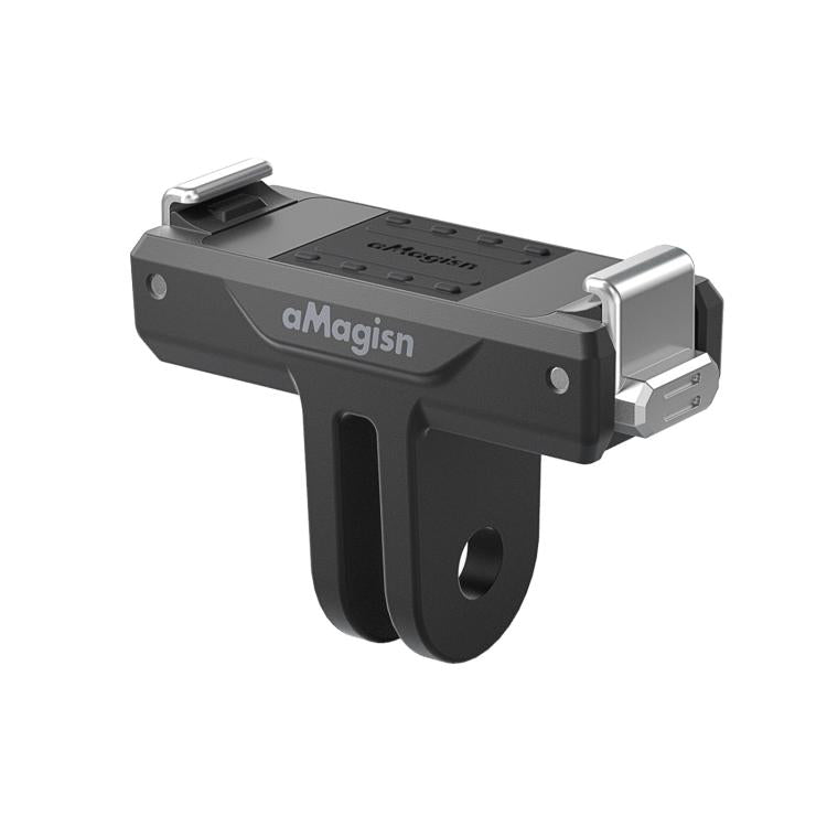 aMagisn TN10 Bidirectional Magnetic Quick Release Mount For DJI Nano / Osmo 360 / Action 5 Pro / 4 / 3 - Black