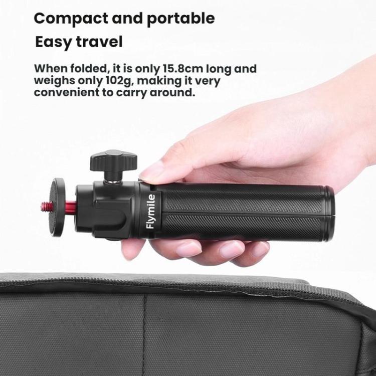 For DJI Osmo Pocket 3 / Action 5 Pro Flymile Extended Selfie Stick Tripod - Black
