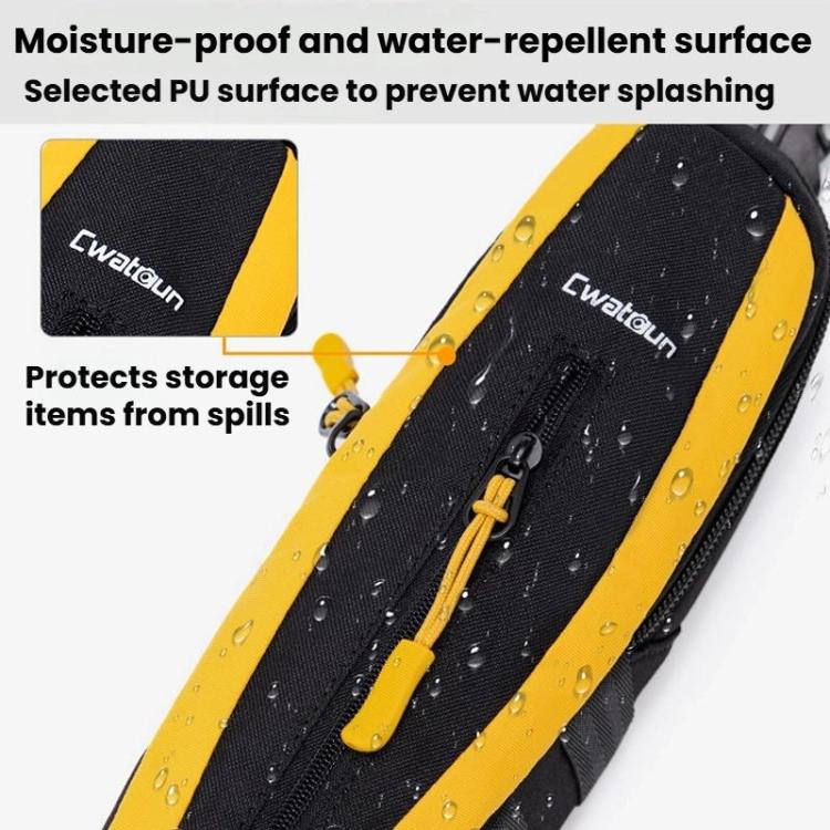 For DJI Osmo Pocket 3 Cwatcun D225 Small Organizer Bag Protective Multifunctional Sports Camera Bag - Black Yellow