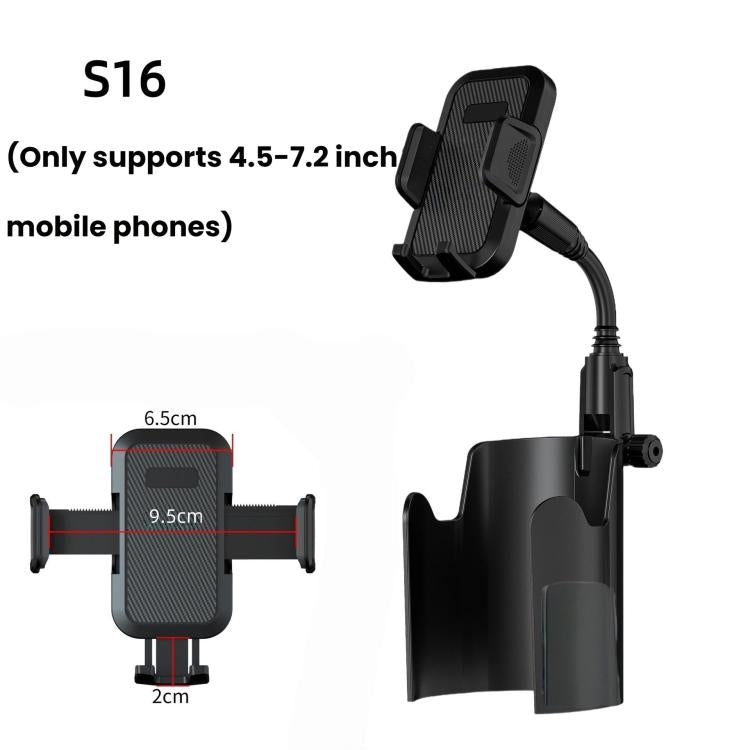 Car Cup Holder Expansion Bracket, Model: S16 Soft Stand For Phone Only