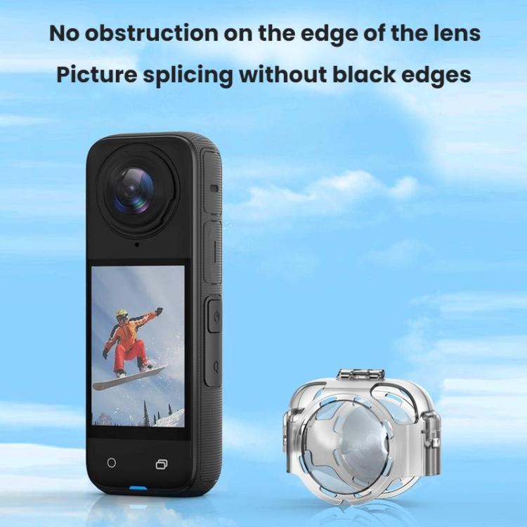 For Insta360 X4 Flymile Action Camera Anti-fog Lens Cap - Transparent