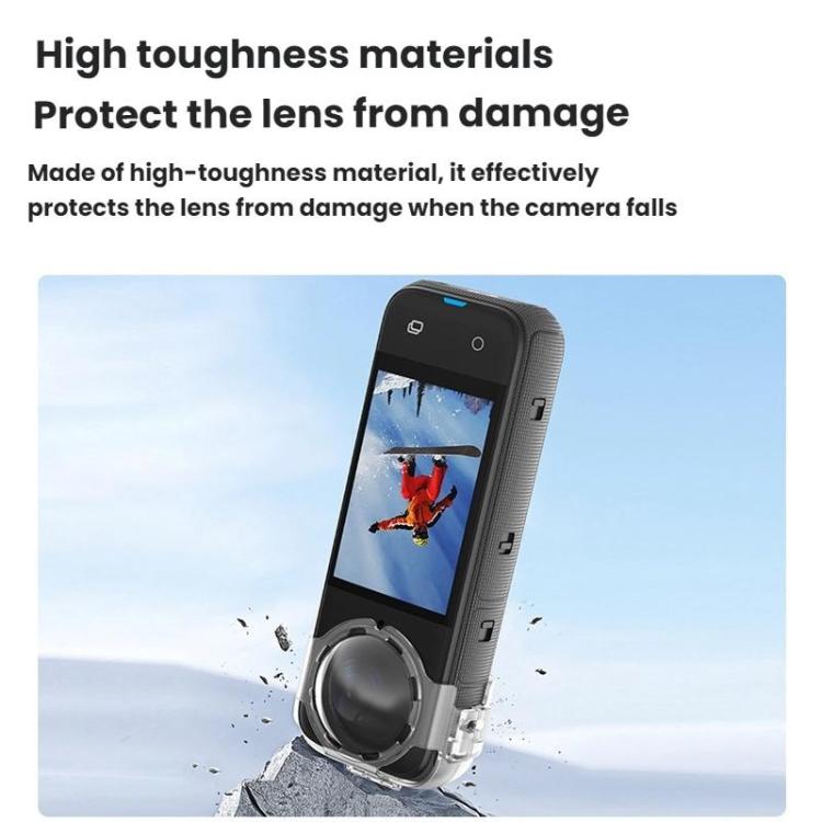 For Insta360 X4 Flymile Action Camera Anti-fog Lens Cap - Transparent