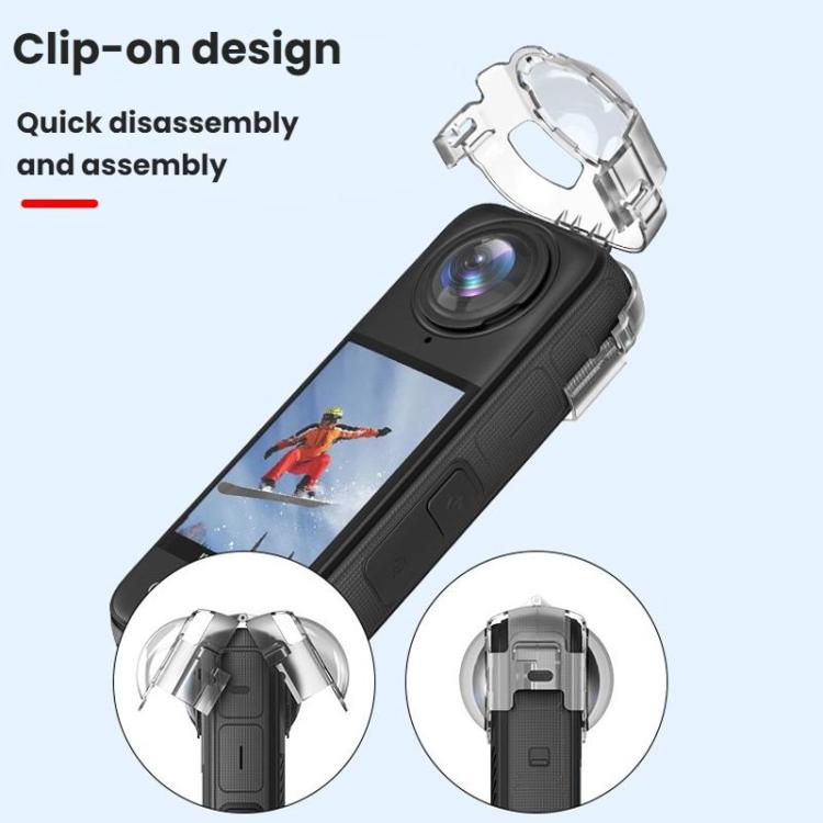 For Insta360 X4 Flymile Action Camera Anti-fog Lens Cap - Transparent