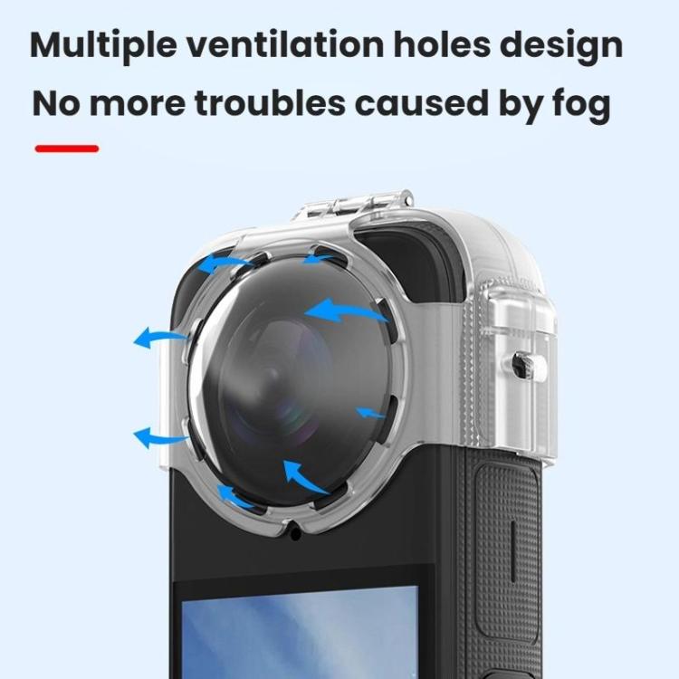 For Insta360 X4 Flymile Action Camera Anti-fog Lens Cap - Transparent