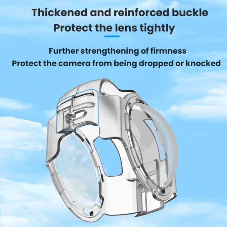 For Insta360 X4 Flymile Action Camera Anti-fog Lens Cap - Transparent