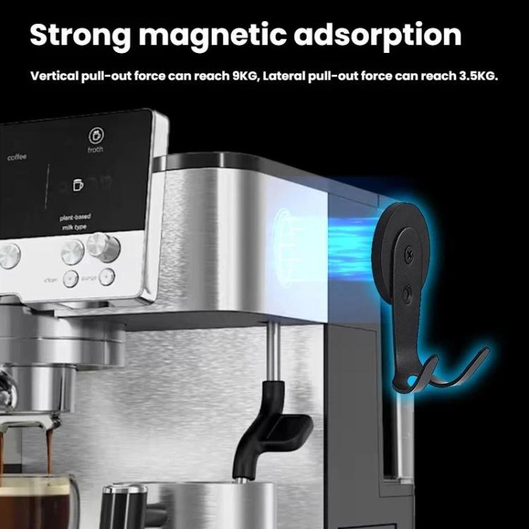 Magnetic Hooks for Ninja ES601 Coffee Machines Coffee Handle Storage Rack - Black