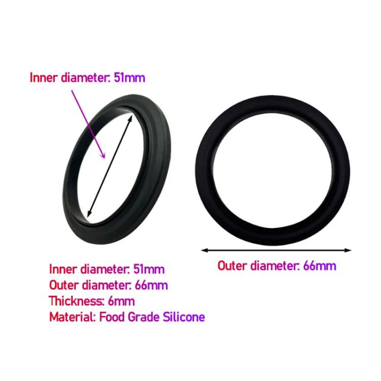 Silicone Gasket Replacement For Ninja Premier Series ES601 / ES655 / ES701 Group Head Seal - Black