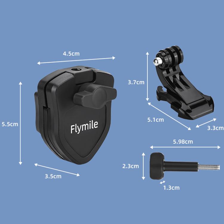 Flymile Motorcycle Windshield Action Camera Mount For DJI Osmo Action 5 Pro / GoPro 13 - ZZ10477