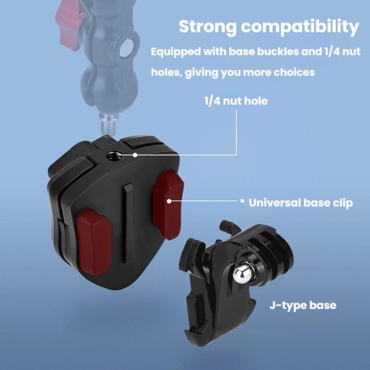 Flymile Motorcycle Windshield Action Camera Mount For DJI Osmo Action 5 Pro / GoPro 13 - ZZ10477