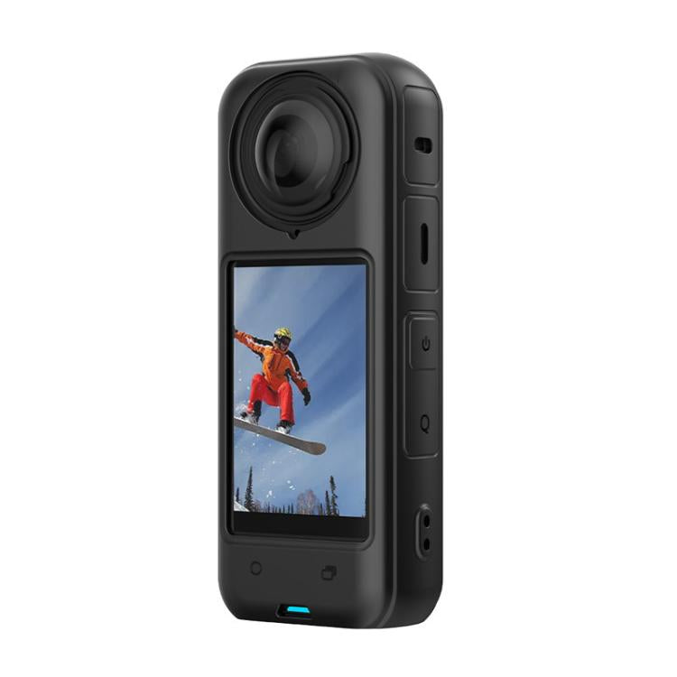 For Insta360 X4 Flymile Dust-proof Silicone Protective Cover - Black