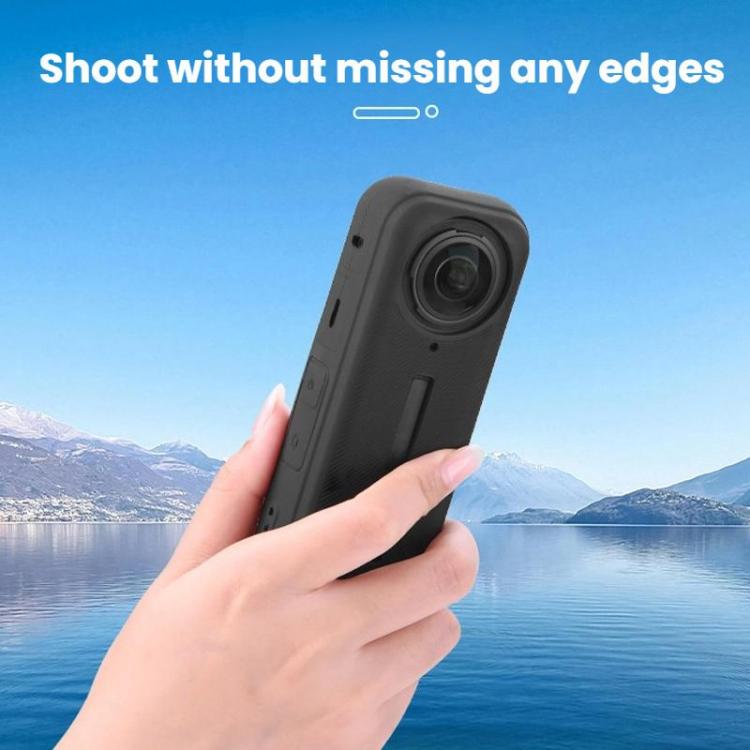 For Insta360 X4 Flymile Dust-proof Silicone Protective Cover - Black