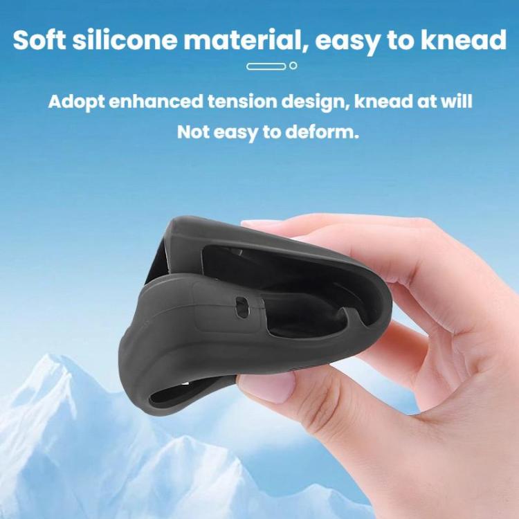 For Insta360 X4 Flymile Dust-proof Silicone Protective Cover - Black
