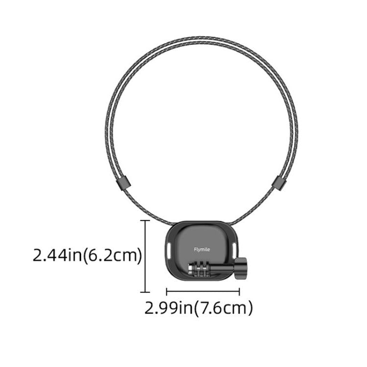Flymile Neck-Mounted Magnetic Action Camera Bracket For DJI Osmo 360 / Pocket 3 / Action 5 Pro / Insta360 X5 - Black