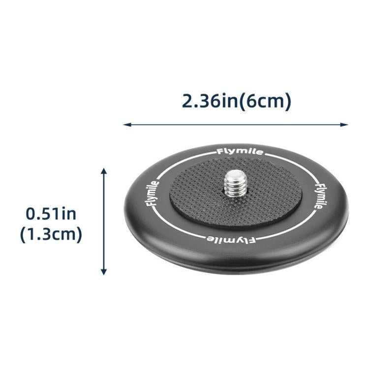 Flymile Magnetic Desktop Mount For DJI Osmo Action 5 Pro - Black