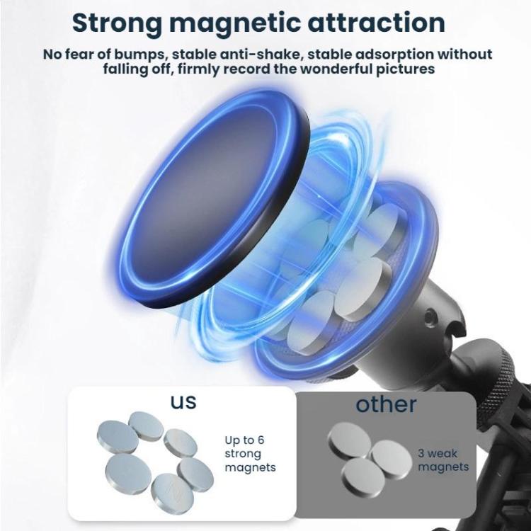 Flymile Magnetic Desktop Mount For DJI Osmo Action 5 Pro - Black