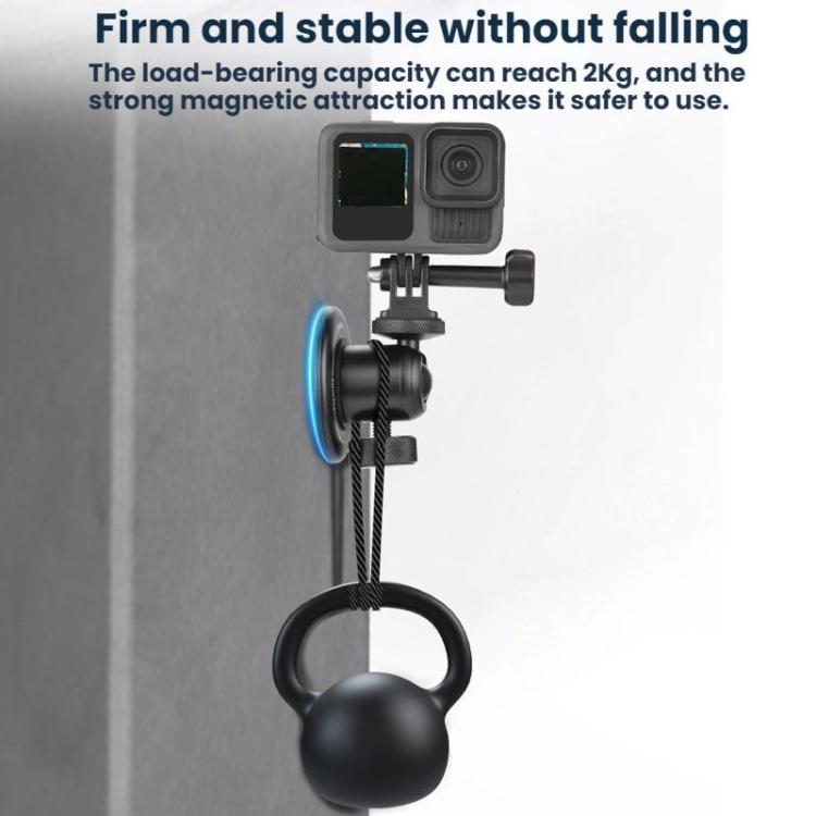 Flymile Magnetic Desktop Mount For DJI Osmo Action 5 Pro - Black