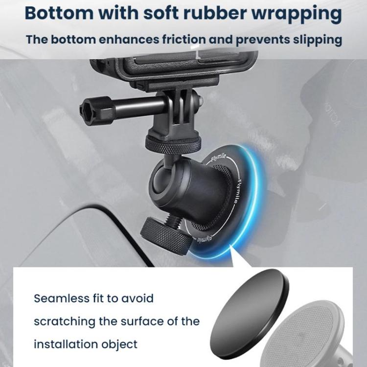 Flymile Magnetic Desktop Mount For DJI Osmo Action 5 Pro - Black